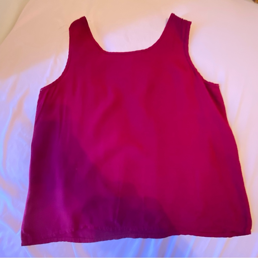 Vintage Round Neck Raspberry Tank - Picture 3 of 8